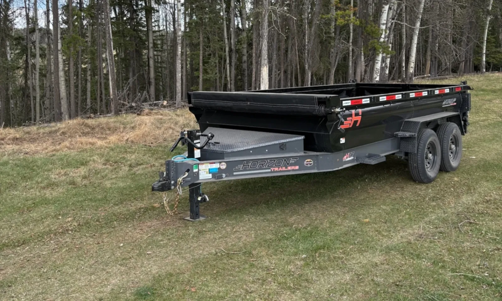 14-foot heavy-duty dump trailer